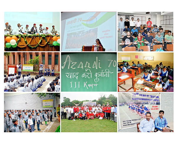 Activities at IIT Kanpur to celebrate "Azadi 70"