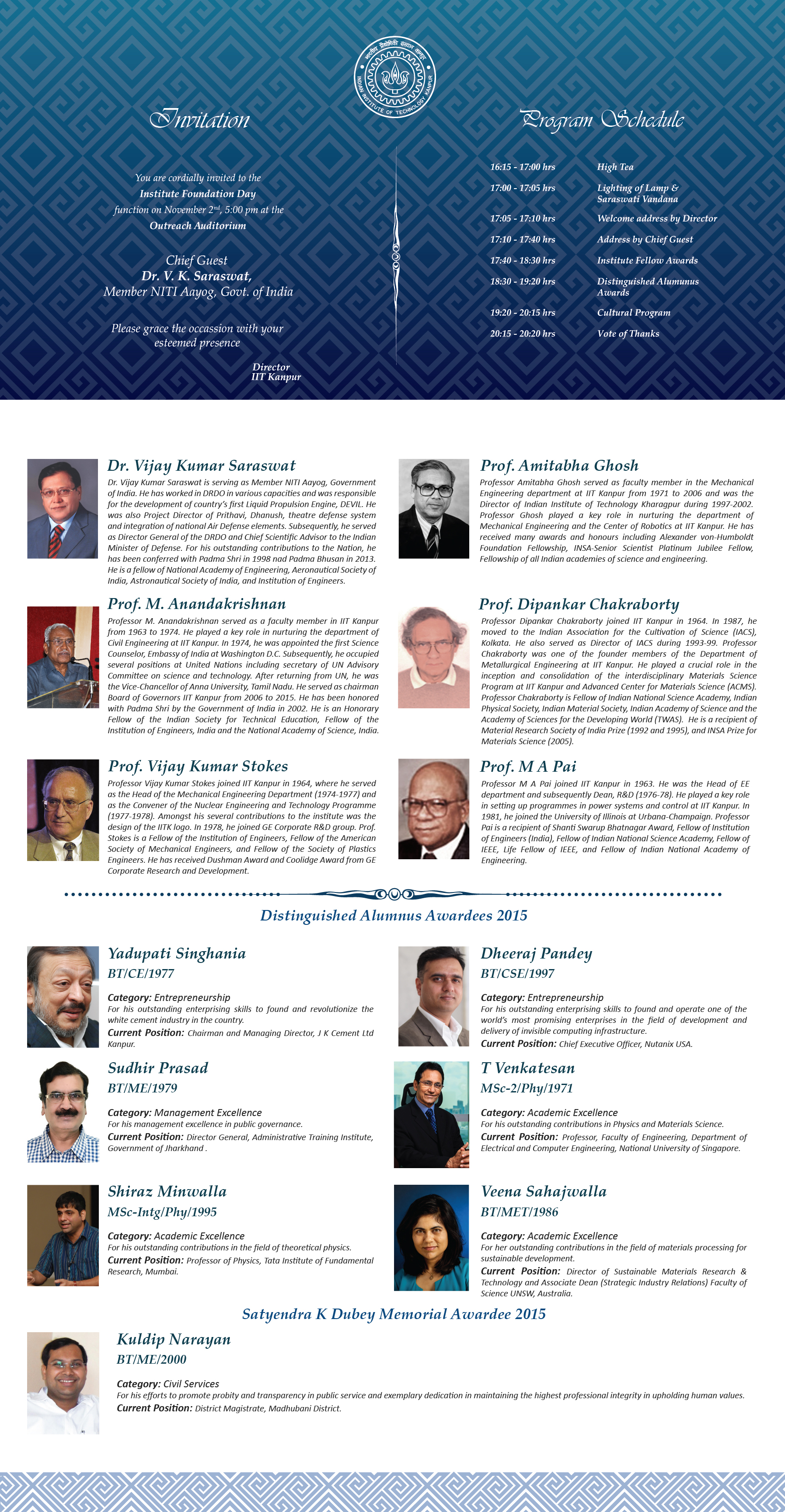 Institute Foundation Day Poster