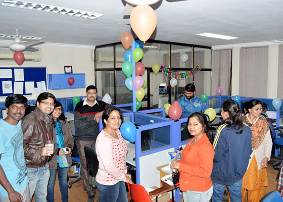 Celebrating on New Year 2016