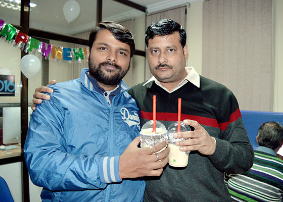 Celebrating on New Year 2016