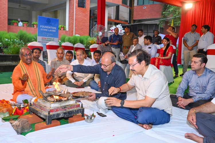 Foundation Stone for Kotak School of Sustainability Building