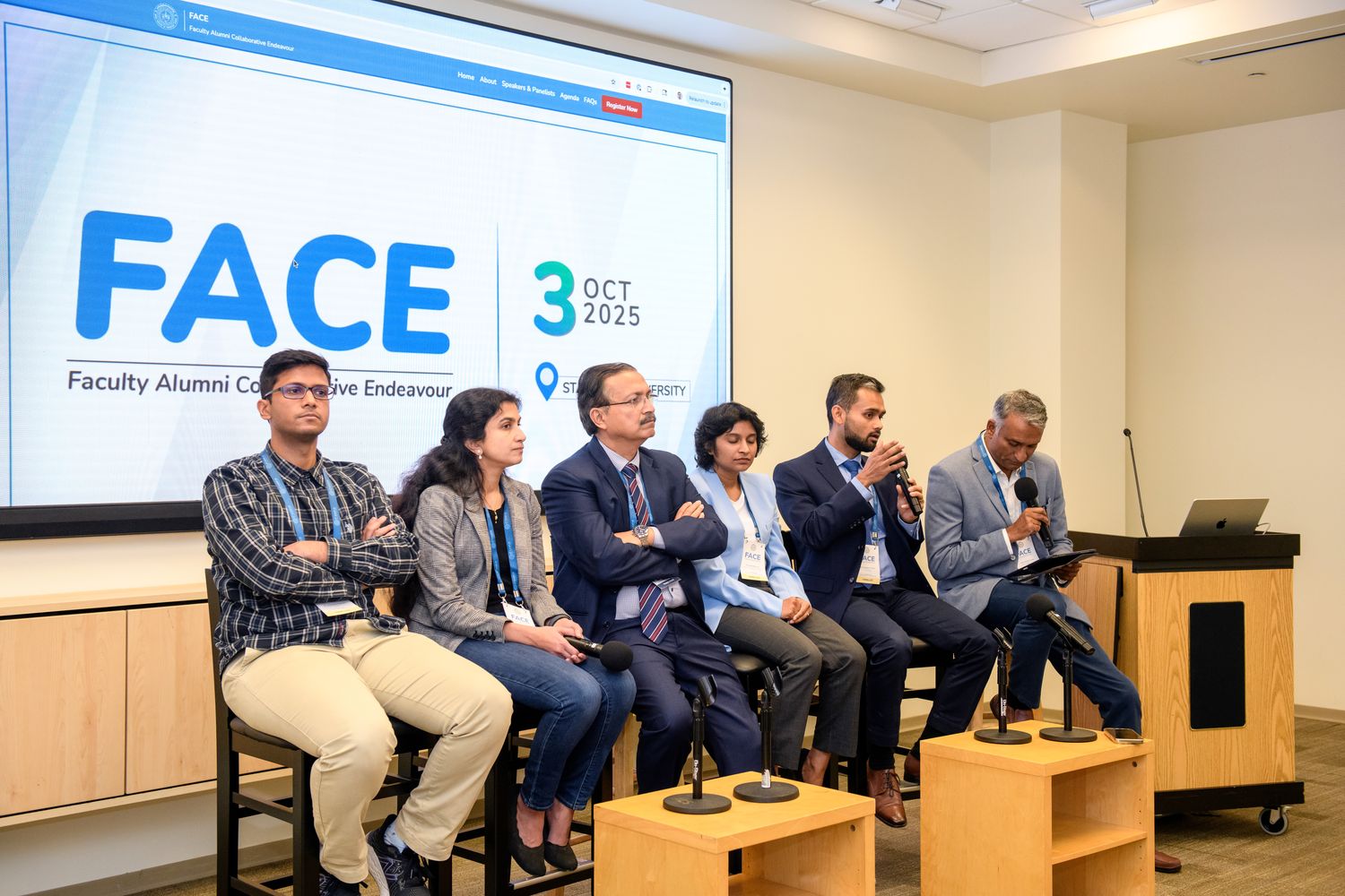 Delegates in conversation at FACE 2025