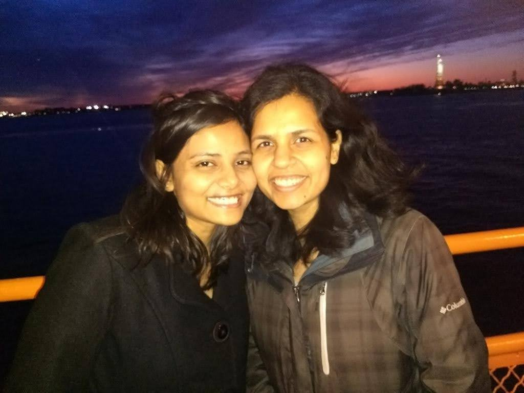 Arzoo with a friend