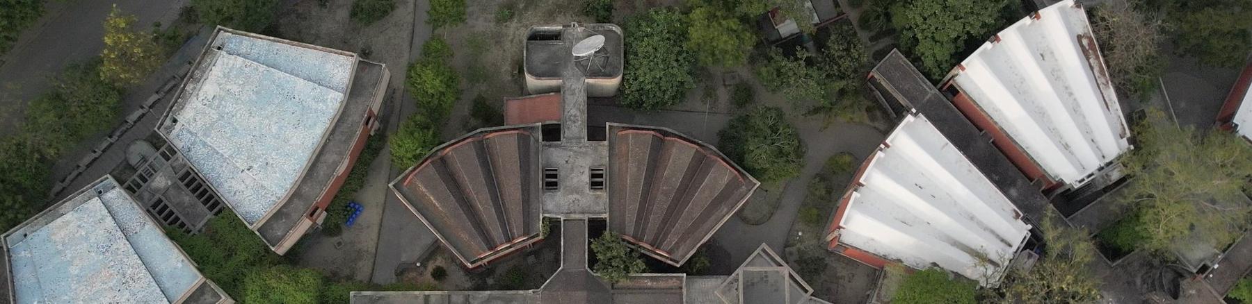 Aerial view of the IIT Kanpur academic area