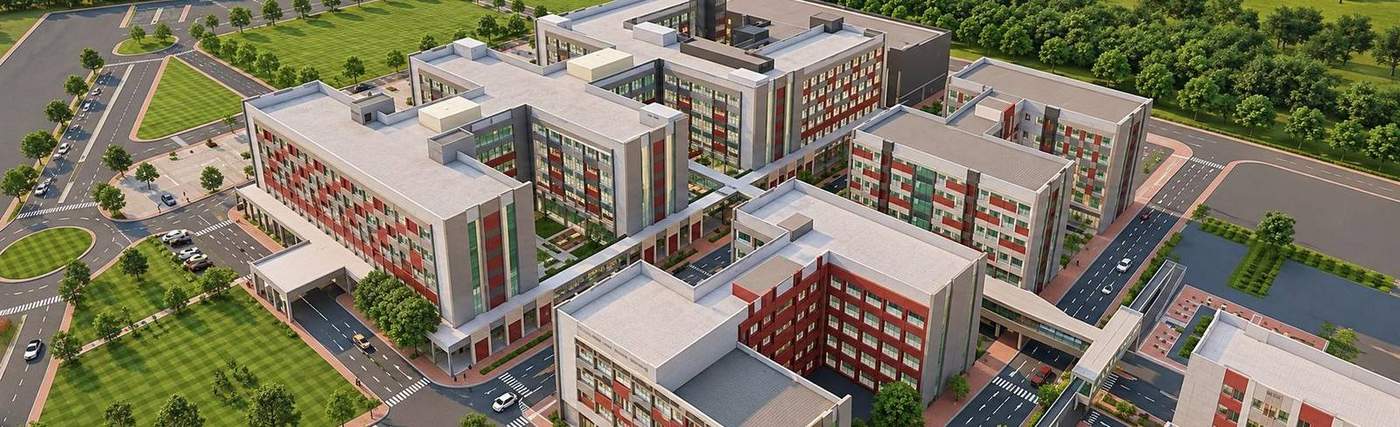 Architectural rendering of the Gangwal School of Medical Sciences and Technology campus