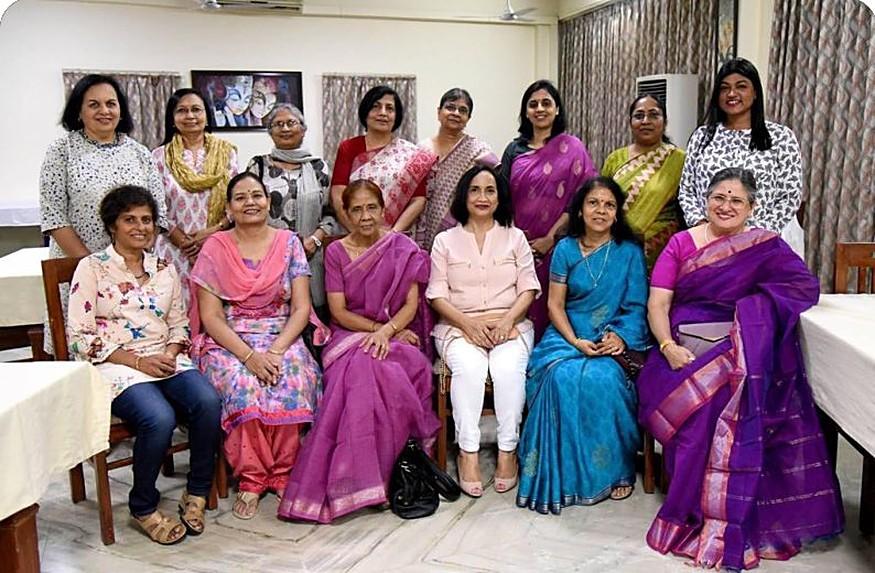 Women faculty members of IIT Kanpur gathered for a group photograph