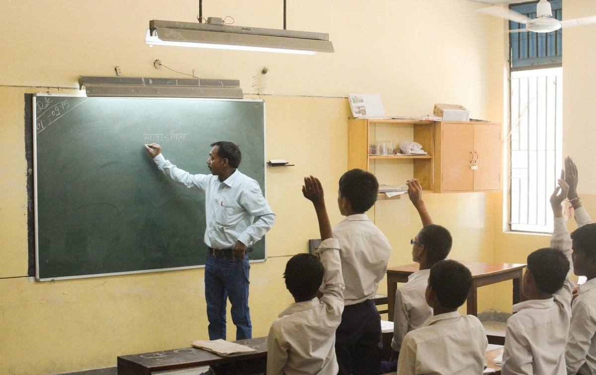 Children in a classroom at Opportunity School