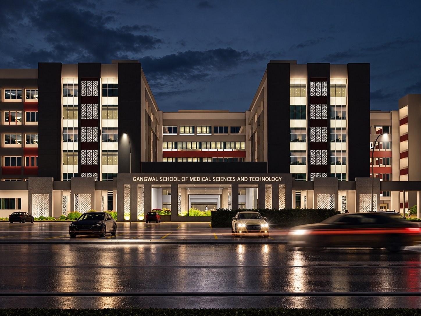 Architectural rendering of the Gangwal School of Medical Sciences and Technology