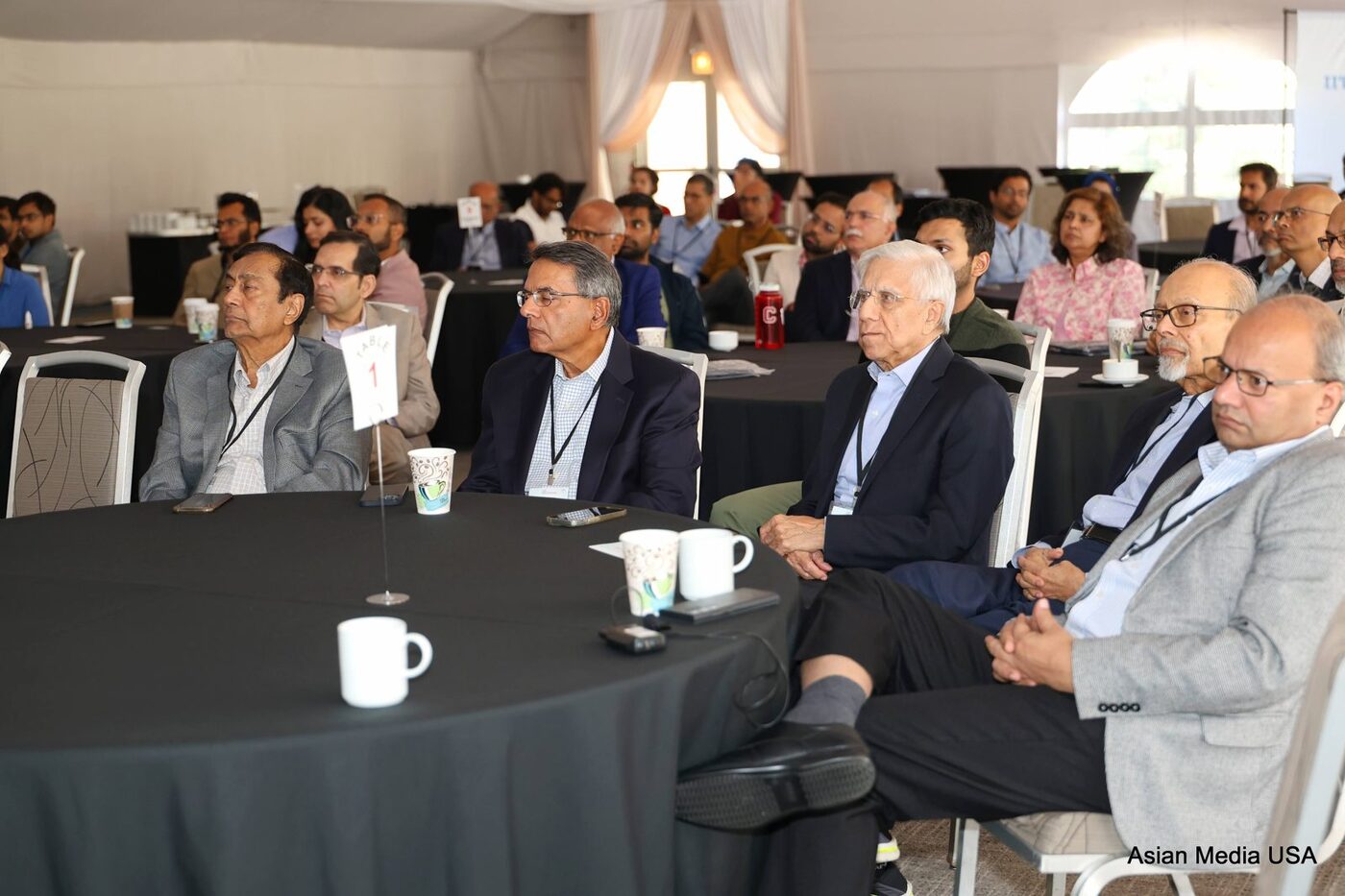 Attendees during a session