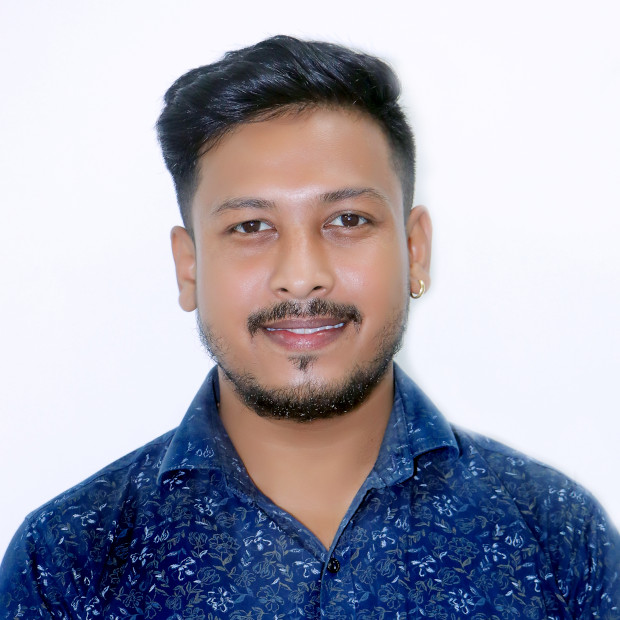 Portrait of Mr. Tej Bahadur, Office Staff