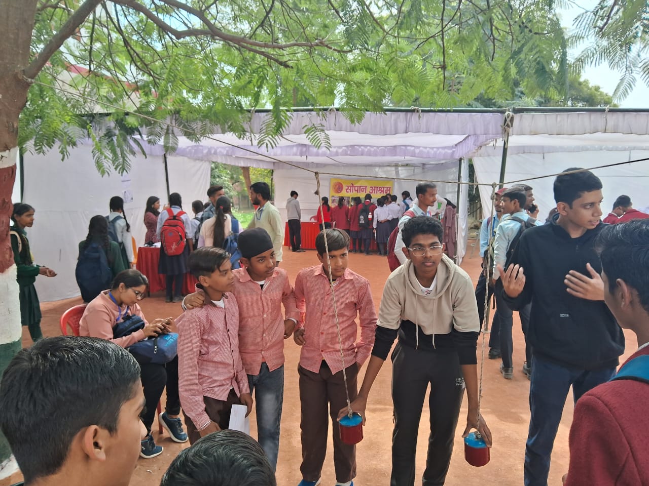 Students participating in Vigyan Mela