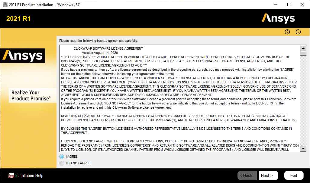 Accept License Agreement